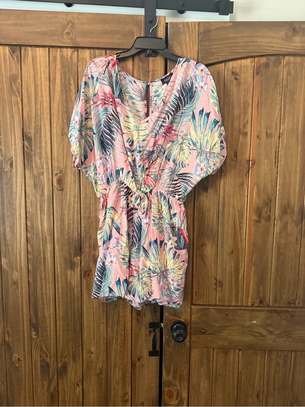 GiGio tropical print romper